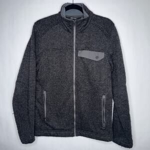 Marmot Men’s Poacher Pile Zip Jacket Wool Blend Gray Size Small